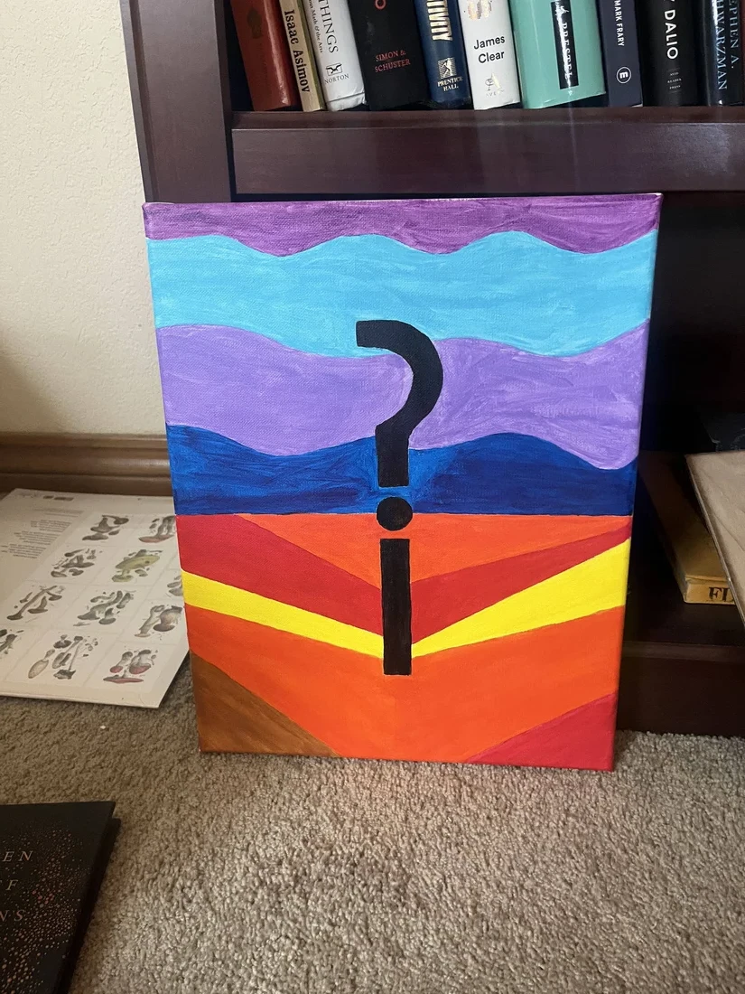 Rhetoric — original, painted by hand