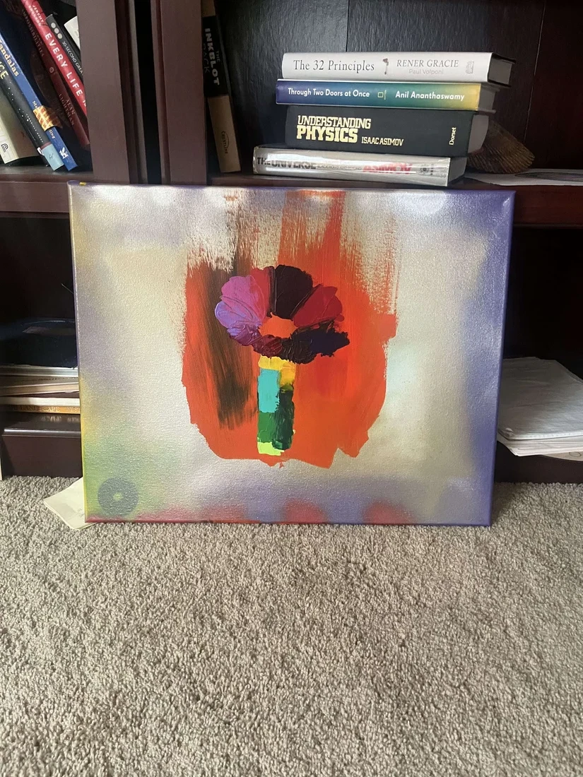 Bloom — original, painted by hand